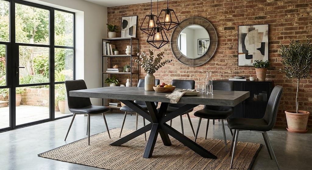 Slimme keuzes voor een duurzame eetkamertafel met een industriële uitstraling